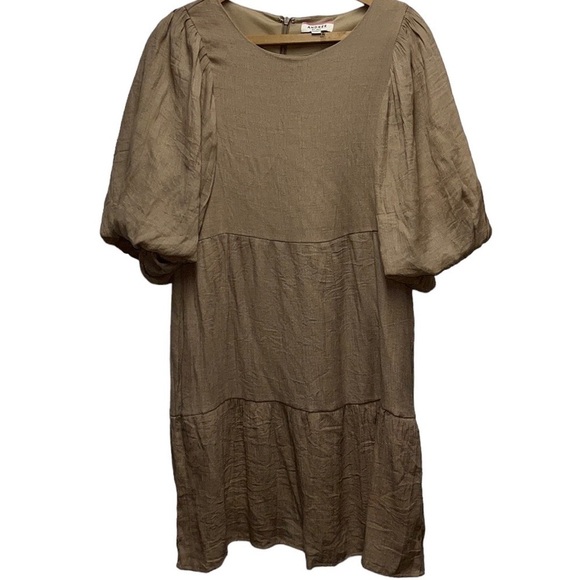 Andree By Unit Dress puffer sleeve dress size medium - Picture 1 of 8